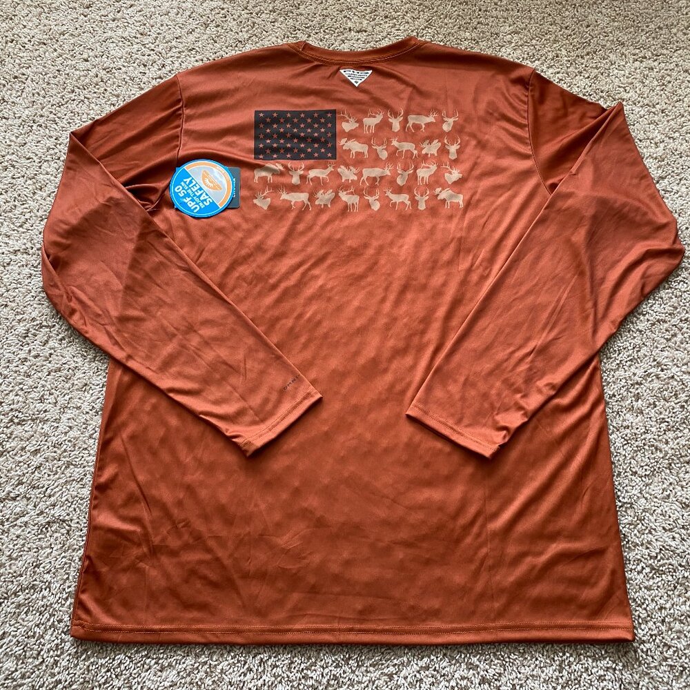 Columbia PHG Terminal Shot Game Flag long sleeve shirt